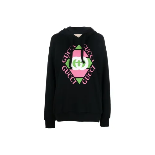 GUCCI Logo print Drawstring Hoodie