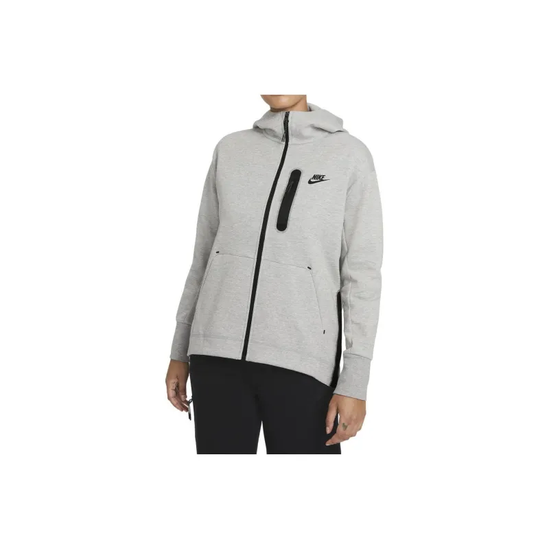 Nike Women's Tech Fleece Hoodie Dark Grey Heather/Black-0