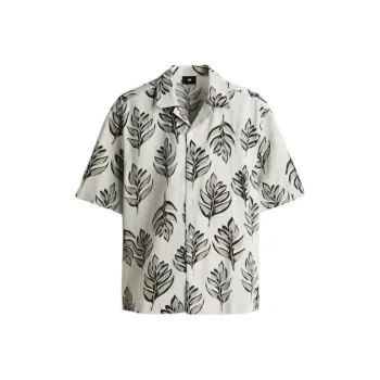 H&M Shirts Men White/Gray