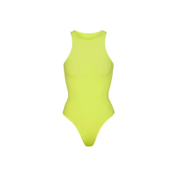 SKIMS FITS EVERYBODY HIGH NECK BODYSUIT Bodysuits Women's DAFFODIL/Daffodil