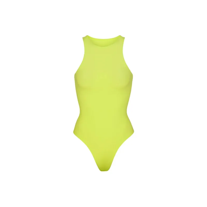 SKIMS FITS EVERYBODY HIGH NECK BODYSUIT Bodysuits Women's DAFFODIL/Daffodil-0