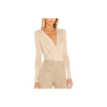 FREE PEOPLE Bodysuits Women's Beige
