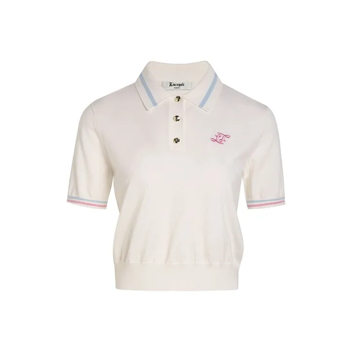 LIUREGALI Polo Shirts Women's White-0