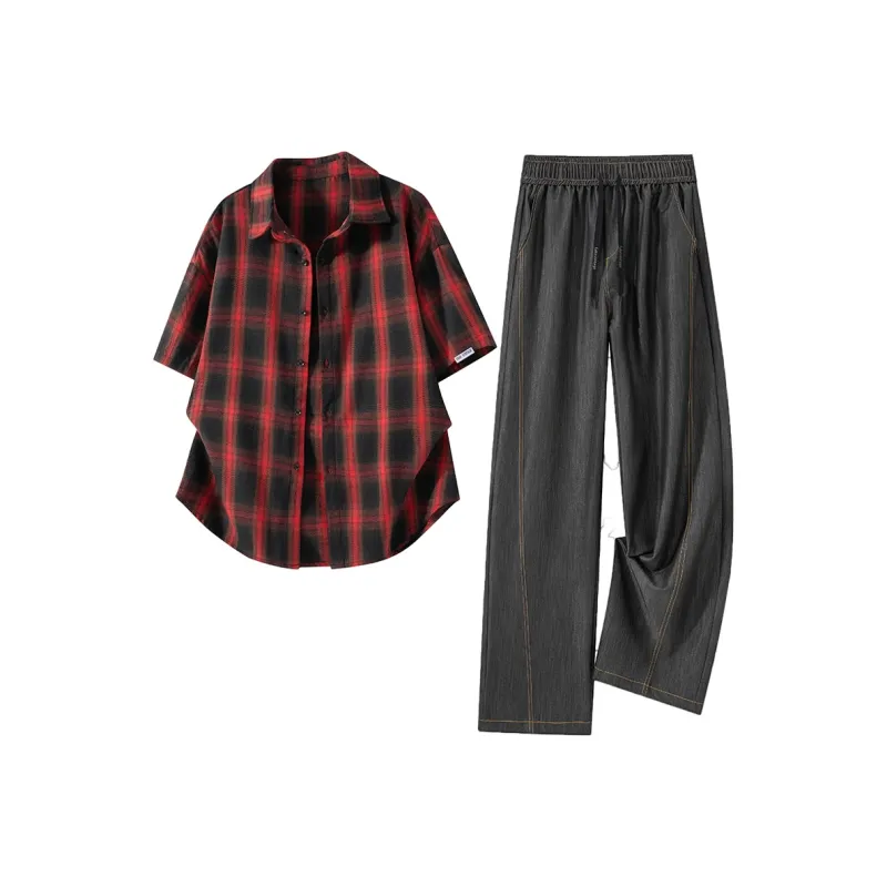 FAKE VINTAGE Shirt Matching Set Unisex-24