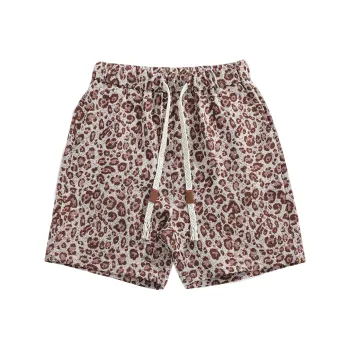 CLOR Casual Shorts Unisex Nice Brown