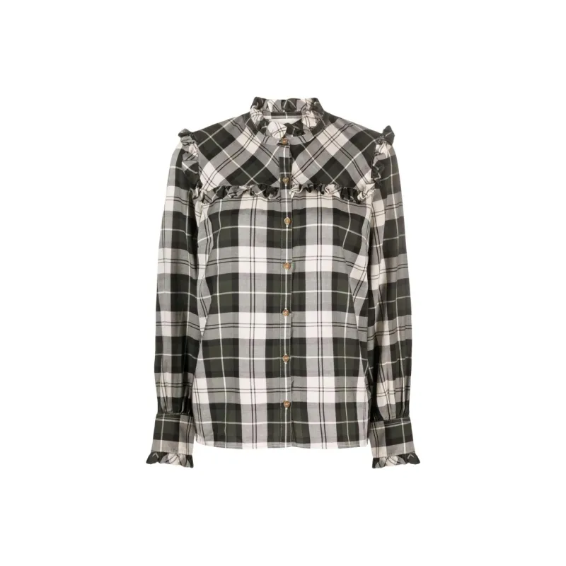 BARBOUR Shirts Women's Black/White-0