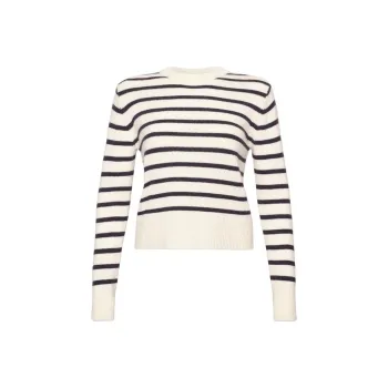 FRAME SS24 Cashmere Sweater Women's White Stripes