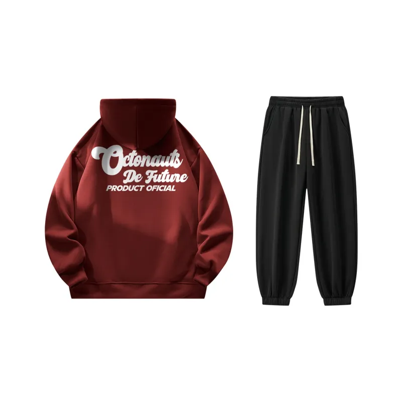 Small Columns Under The Sea Sweatshirt Set Unisex-8