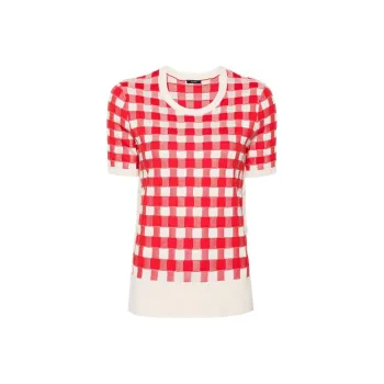 JOSEPH Vichy Checked Jumper