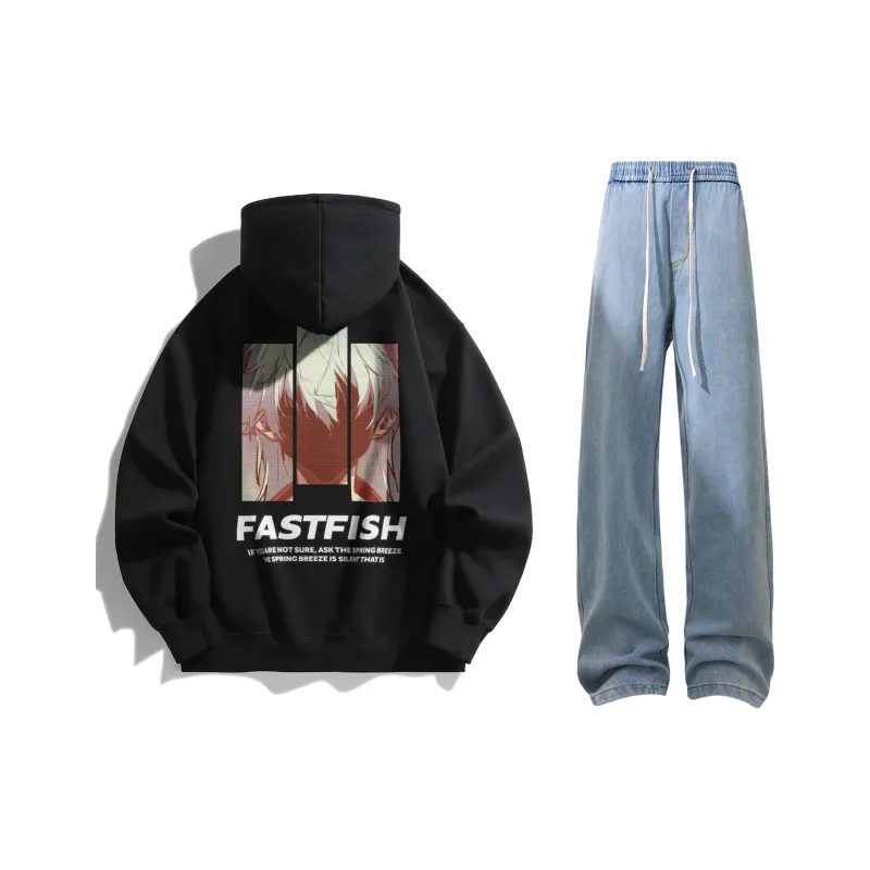 FASTFISH x SHENGSIJUE Sweatshirt Set Unisex-46