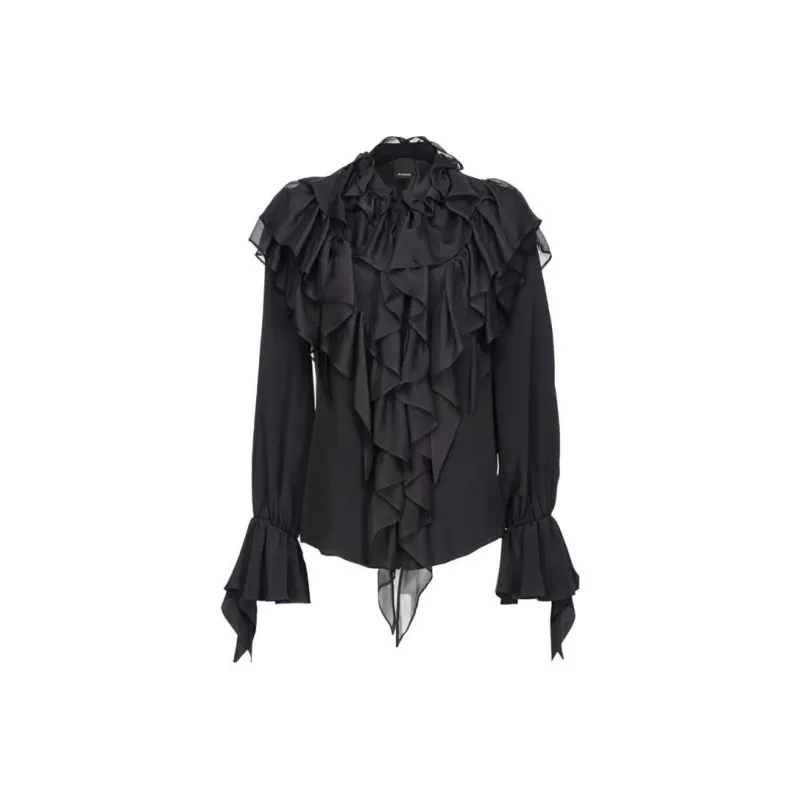 PINKO Ruffled Detailed Blouse-0