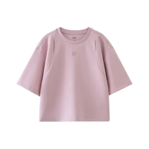 GAP Drop Shoulder Sleeve T Shirt Women's Light Purple
