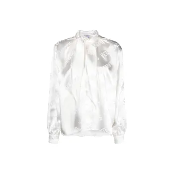 Vetements Monogram Scarf Blouse 'White'