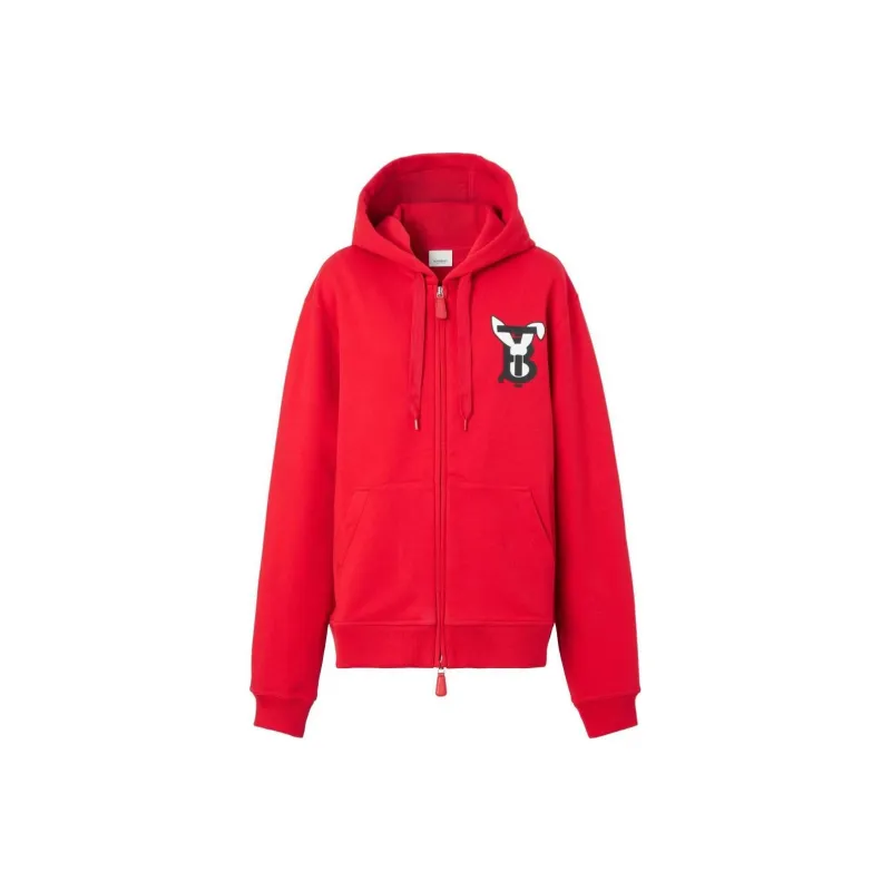 Burberry SS23 The Year Of The Rabbit Sweatshirts Women's Red-0
