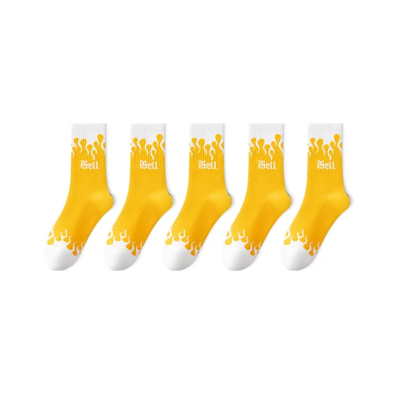Taste The Color Knee High Socks Unisex 5 Pack-12