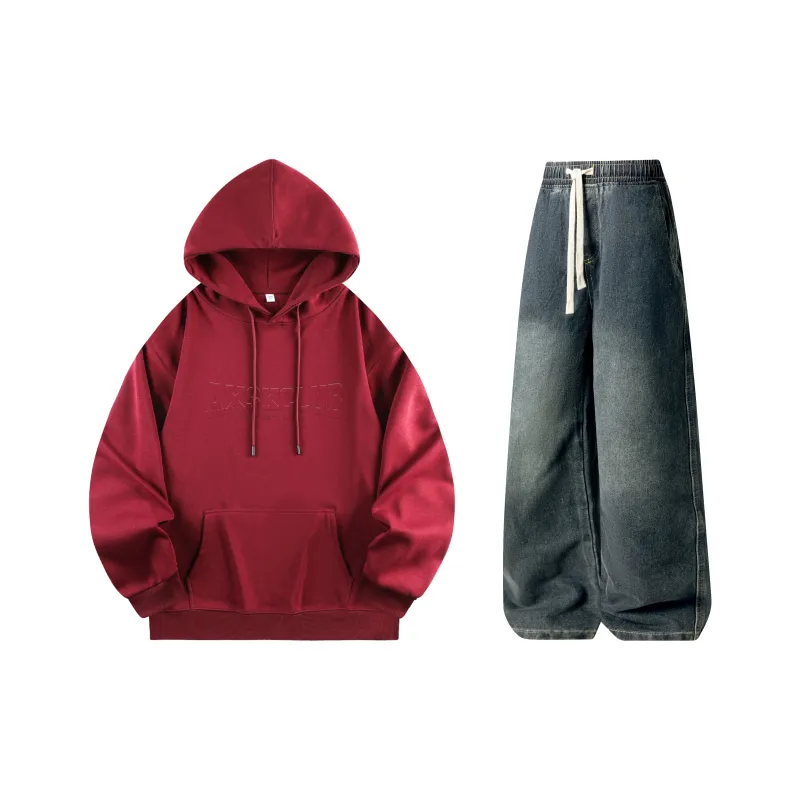 A.X.S.K Sweatshirt Sets Unisex-48