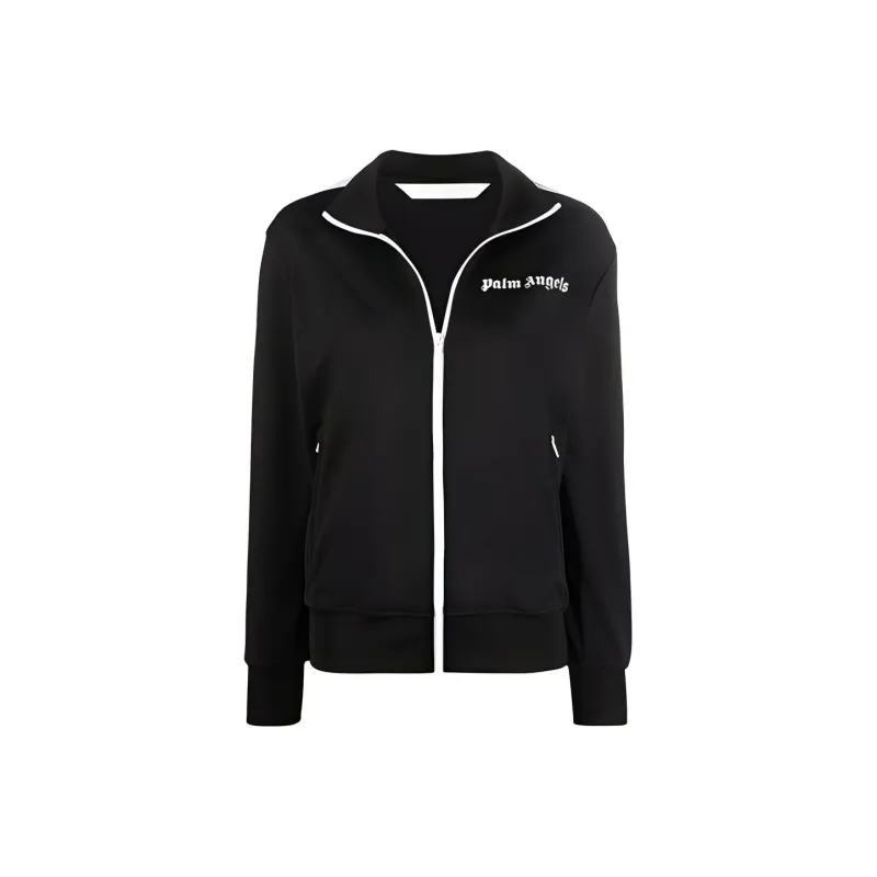 PALM ANGELS Women'ss Track Jacket Black/White-0