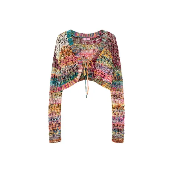 CHUU Knitwear Women's Rainbow Stripes-0