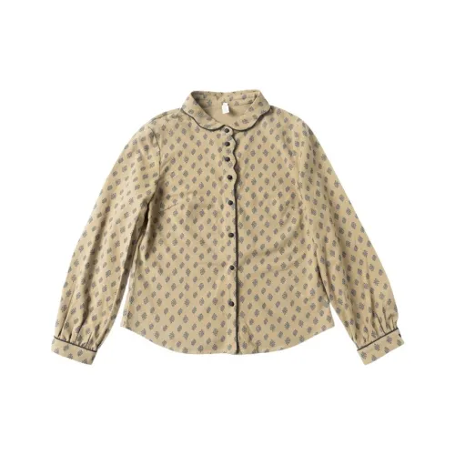 HONGNIAN Shirts Women's Khaki in Stock