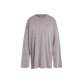 Adidas Originals Premium EssentialsWASHED T Shirt Women's Shadow Trace Gray