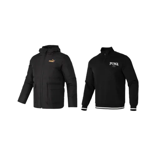 PUMA Sweatshirt Set Men's Two Piece Set Black
