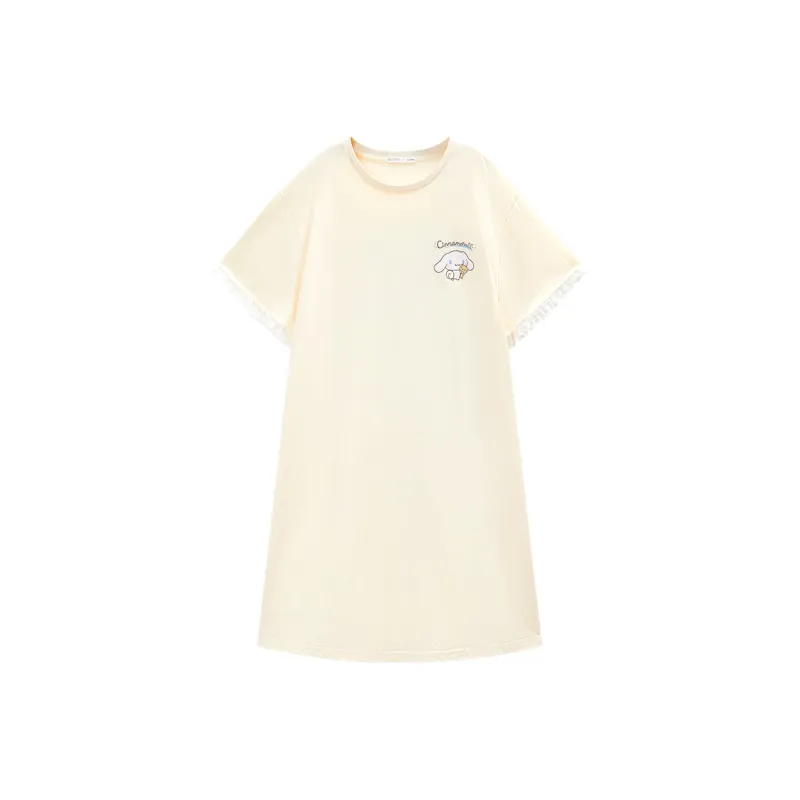 GUKOO x Sanrio/ Yugui Dog Nightgown Women's Malt Yellow-1