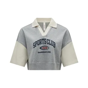 Reebok Polo Shirt Women's Light Heather Gray