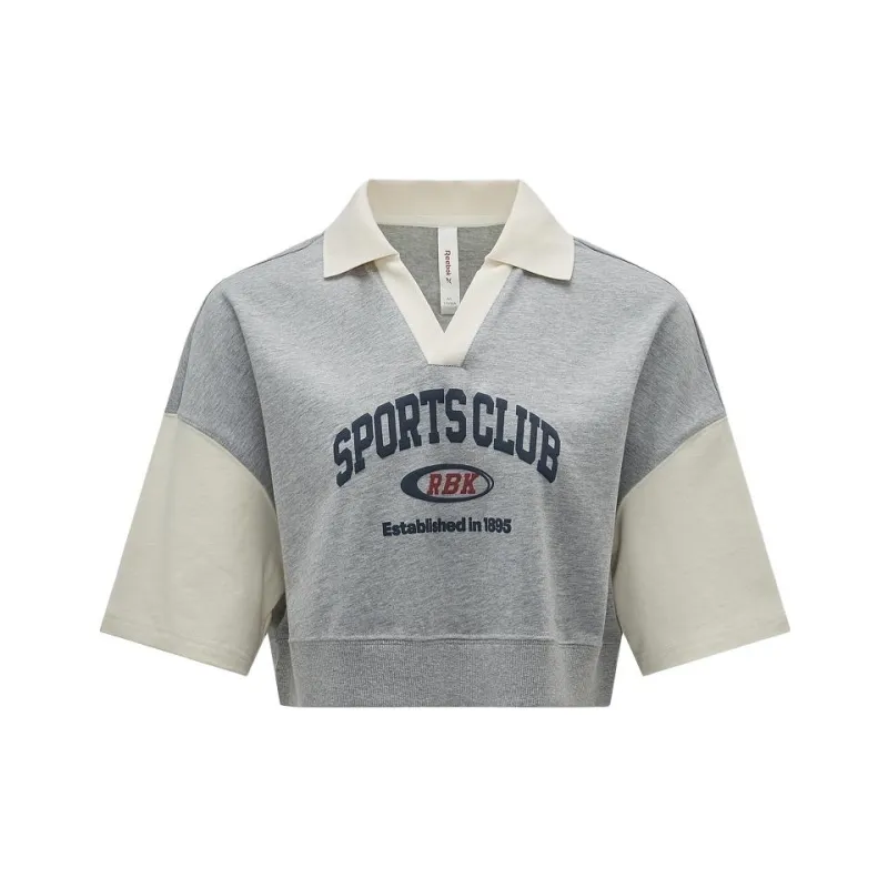 Reebok Polo Shirt Women's Light Heather Gray-0