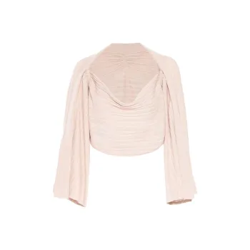 Rta Draped sleeves Cowl neck Top
