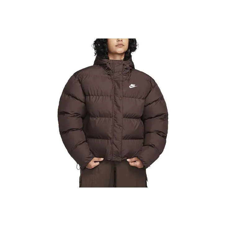 Nike Sportswear Metro Puffer Jackets Coats Women's Brown-0