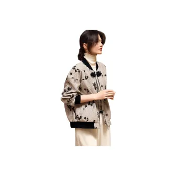 XWI Jackets Coats Women's Khaki Black Floral