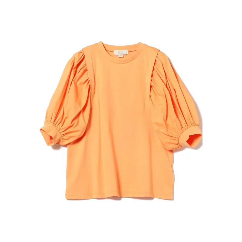 Beams T Shirts Women's Orange-0