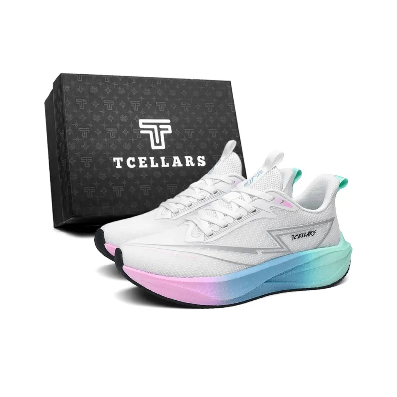 TCELLARS Cushioning, Breathable, Coverage, Support, Balance, Lightweight, Rebound Low Top Casual Running Shoes Men's-8