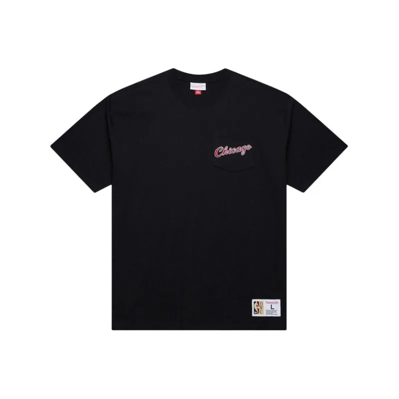 Mitchell & Ness x NBA Chicago Bulls T Shirt Unisex Black-0