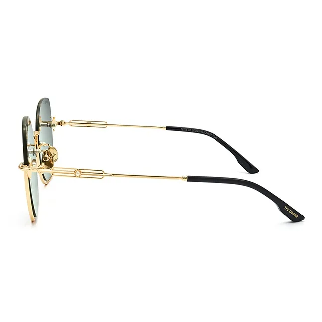 THE OWNER Plate Frame Irregular Shape Sunglasses Unisex-3