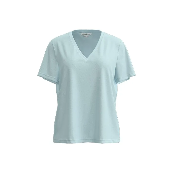 URBAN REVIVO Regular T Shirt Women's Cool Gray-6