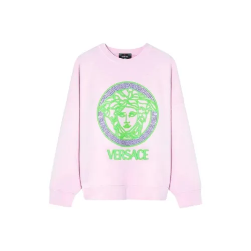 VERSACE Sweatshirt With Logo Print 'Baby Pink/Neon Green/Neon Lavander'