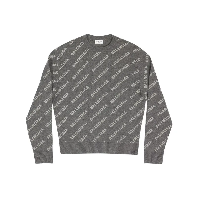 Balenciaga Cashmere Sweaters Women's Gray-0