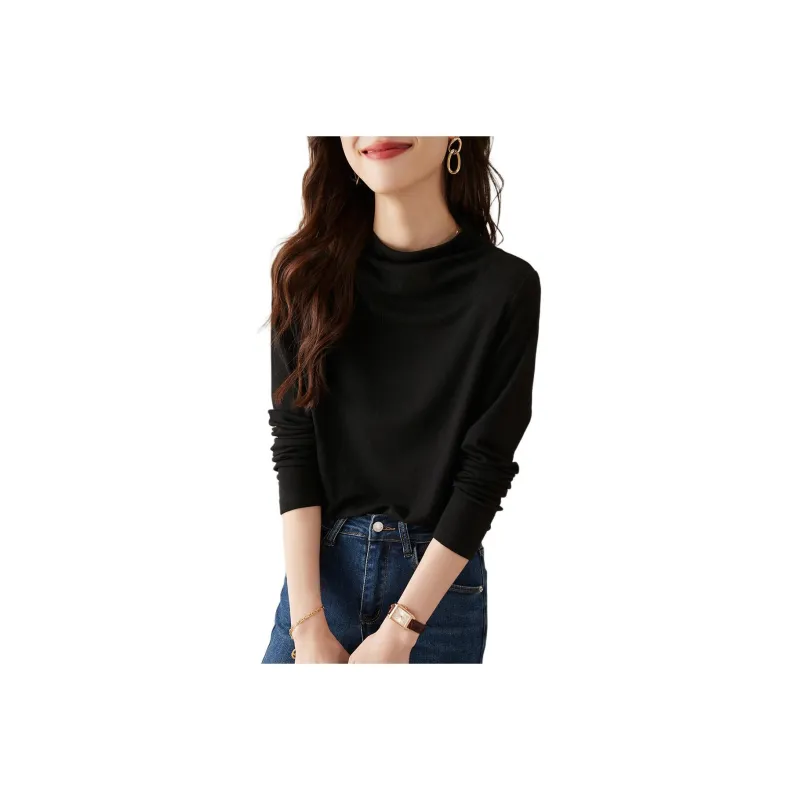 Mo Han Yi Mei Knitwear Women's Black-0