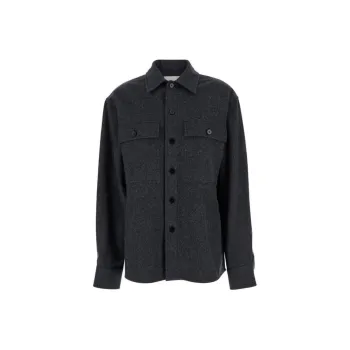 JIL SANDER + Flannel Buttoned Overshirt