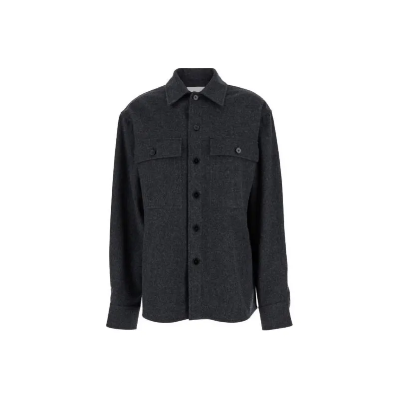 JIL SANDER + Flannel Buttoned Overshirt-0