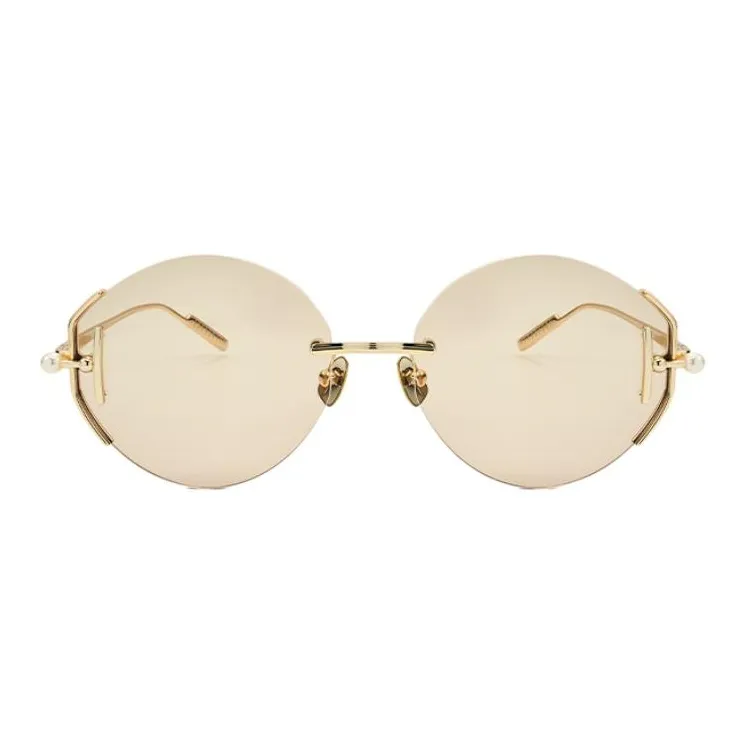THE OWNER Β Titanium Round Sunglasses Women's-1