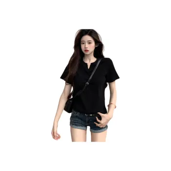 KAISER Set in Sleeve T Shirt Women's Black