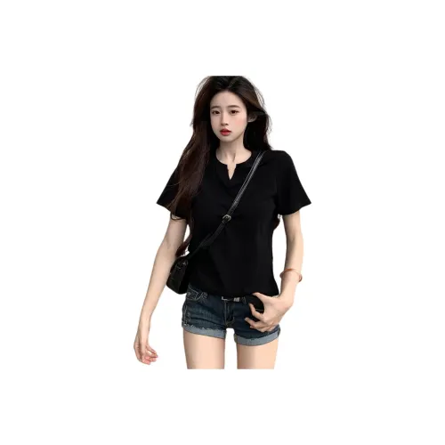 KAISER Set in Sleeve T Shirt Women's Black