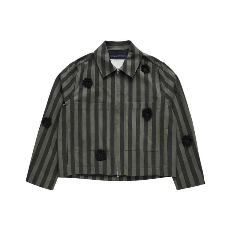 SONG FOR THE MUTE Daisy Crop Patch Pocket Jacket-0