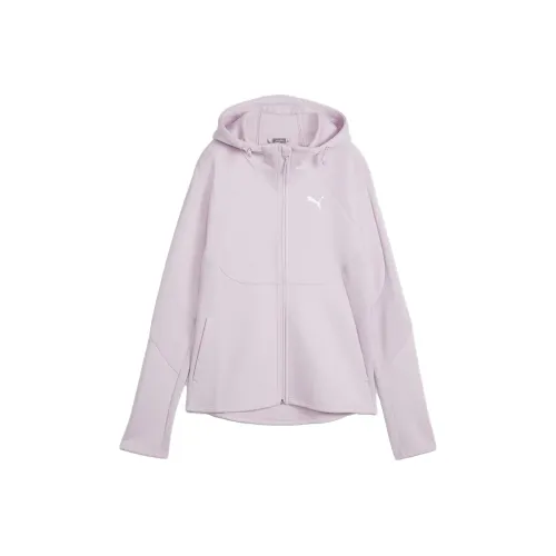 PUMA Veste Zippée À Capuche EVOSTRIPE Femme Jacket Women's Mist Grape