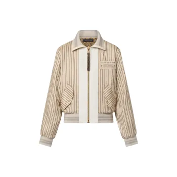 LOUIS VUITTON Reversible Neverfull Stripes Bomber Jacket
