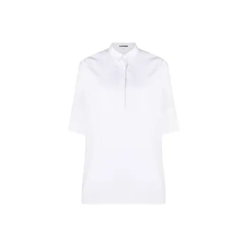 JIL SANDER Friday Puff sleeve Cotton Shirt