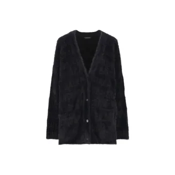 Balenciaga Furry Cardigan 'Black'
