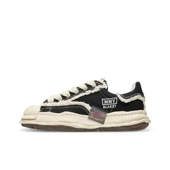 MIHARA YASUHIRO x VESSEL Coverage Slip Resistant And Abrasion Resistant Low Top Skateboard Shoes Unisex Black
